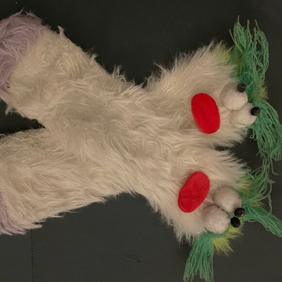 Adorable Fuzzy Monster Character Socks - Picture 2 of 3